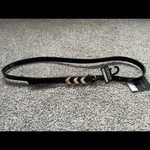 Topshop Black Gold Arrow Accent Belt
